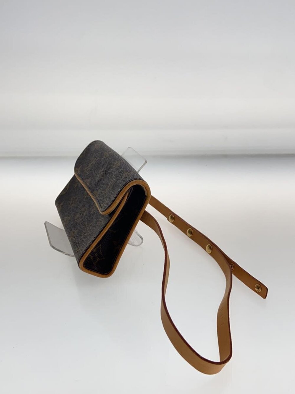 Louis Vuitton Canvas Pochette Monogram Brown Florentine Brown